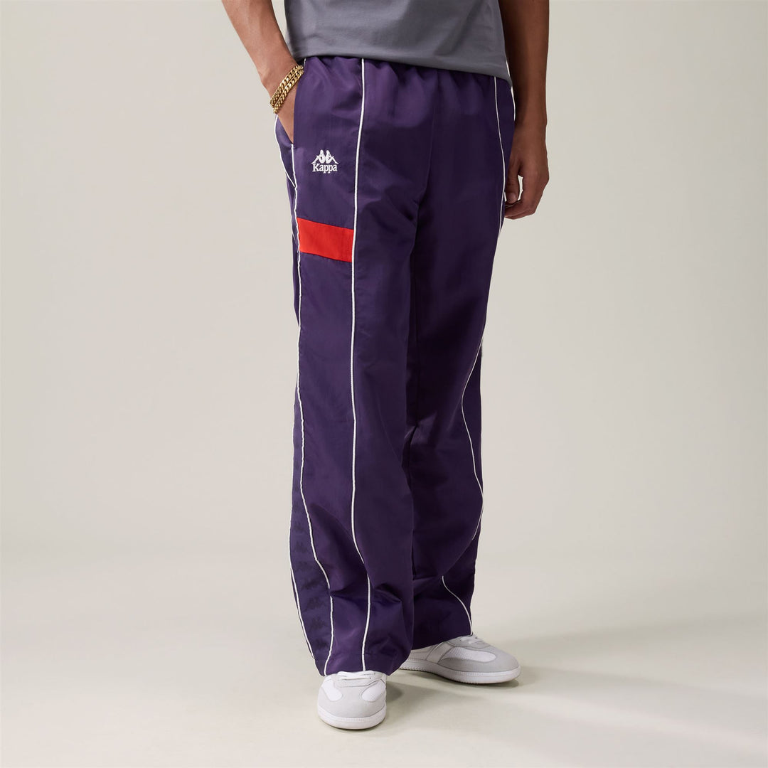 222 BANDA OSWIN - Pants - Sport Trousers - Man - Violet Anil-Red Md Coral 01