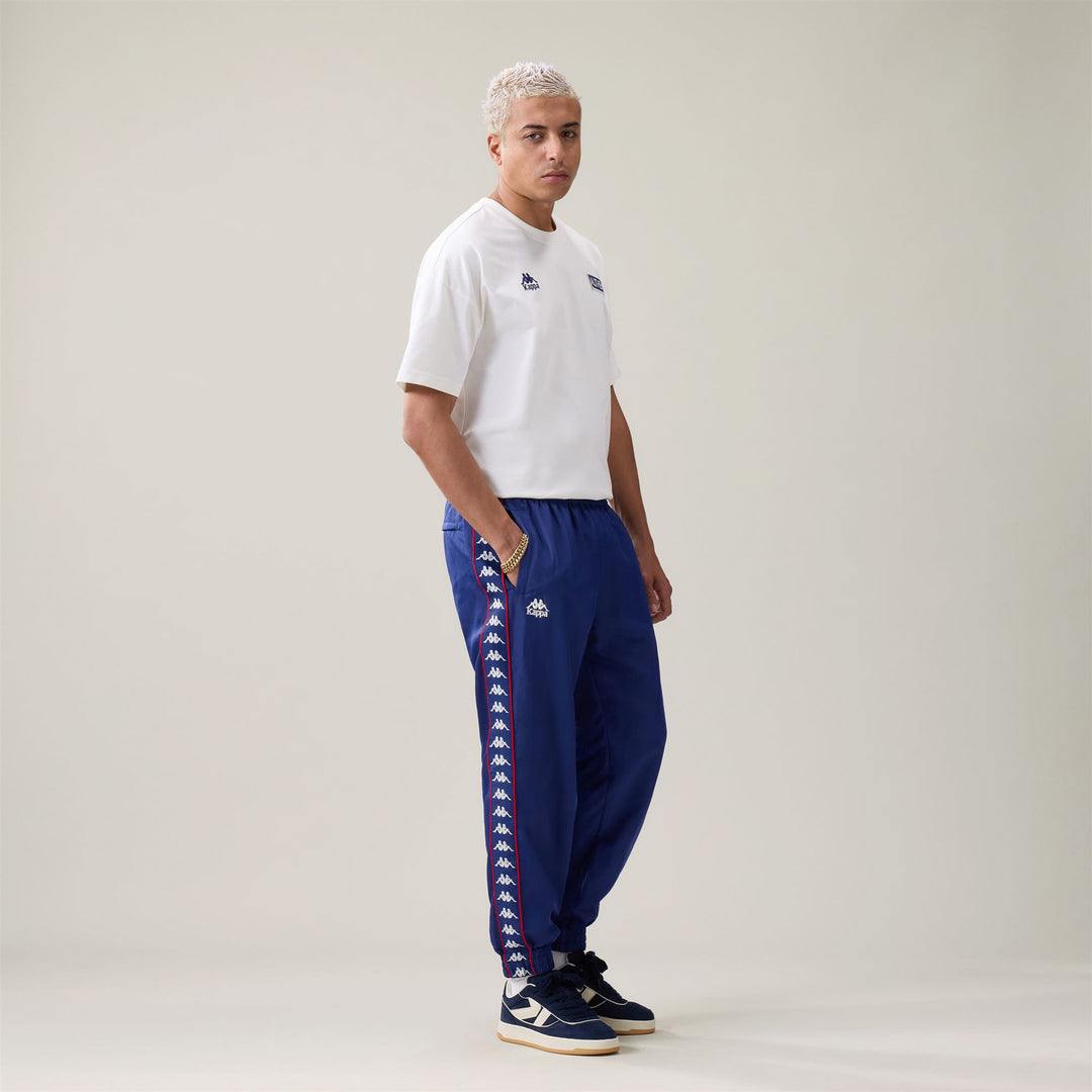 222 BANDA ORFEO - Pants - Sport Trousers - Man - Blue Md Cobalt-Red Md Coral main