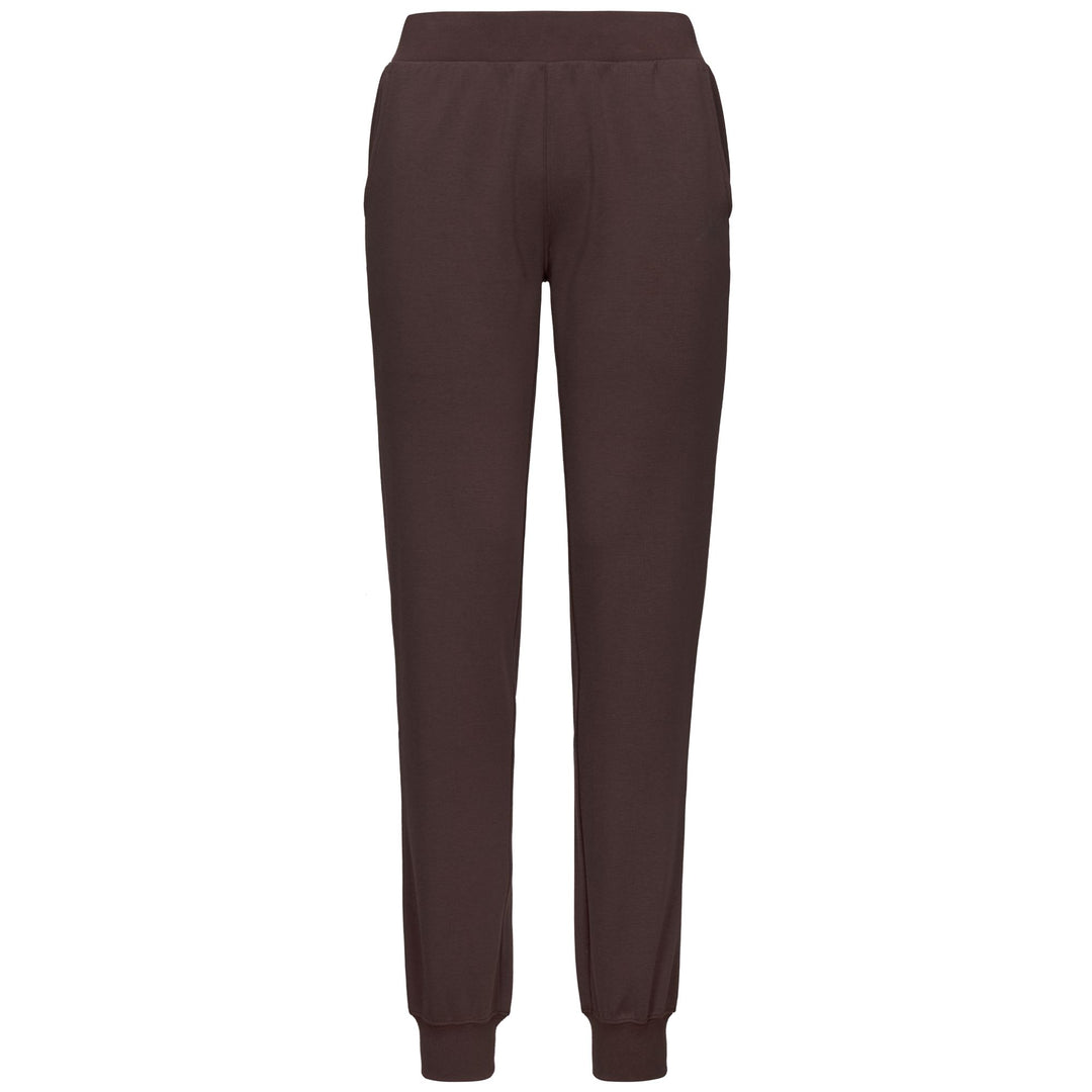 Brown Women's Sportswear Regular Fit Pants with Side Pockets 01