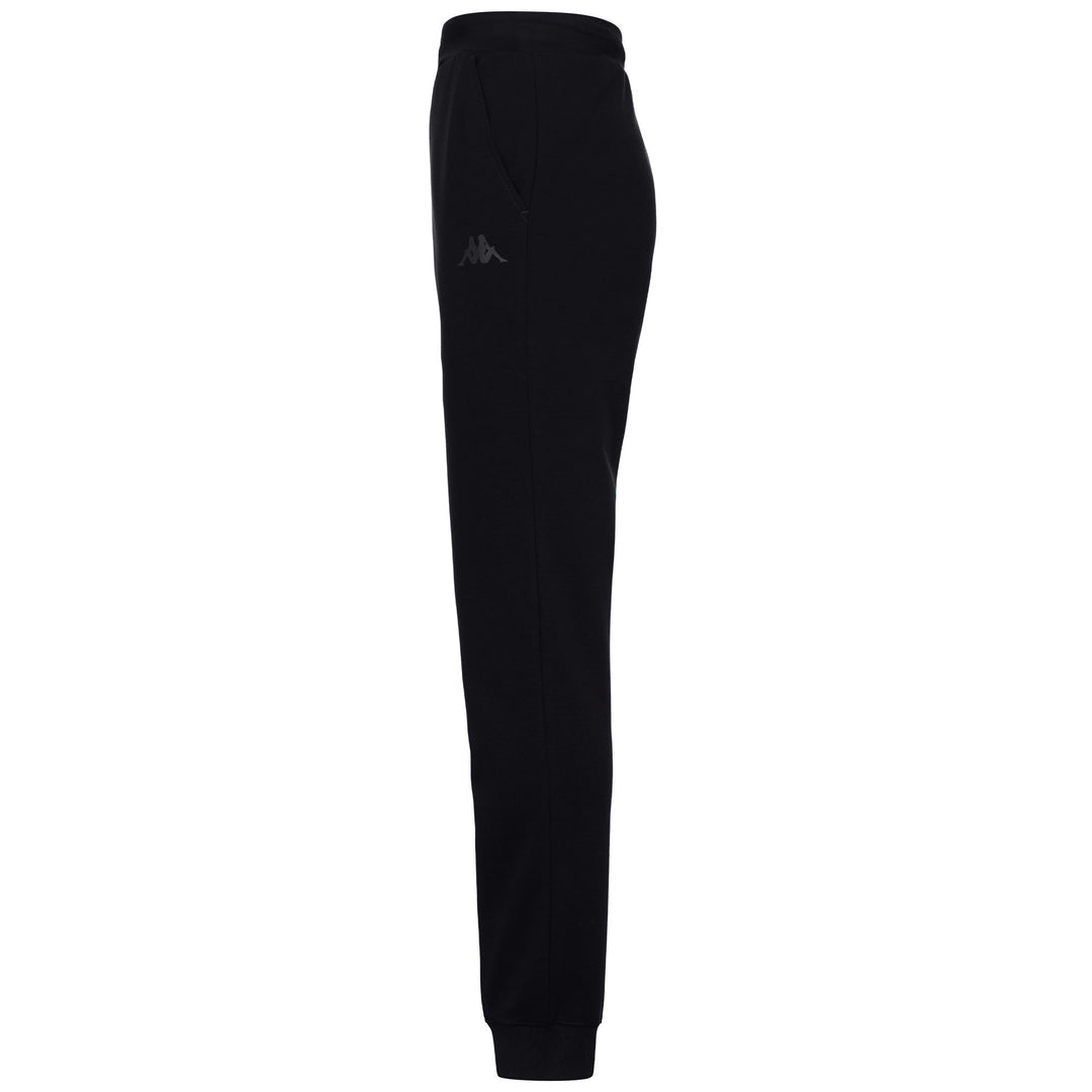 Pantalones deportivos negros de corte regular para hombre en tejido cómodo. main