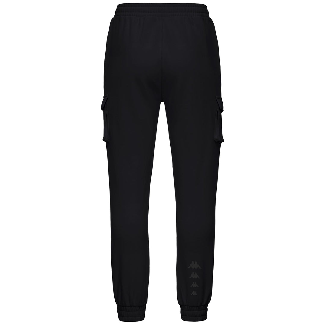 Black Men's Regular Fit Cargo Pants in Soft Fleece main