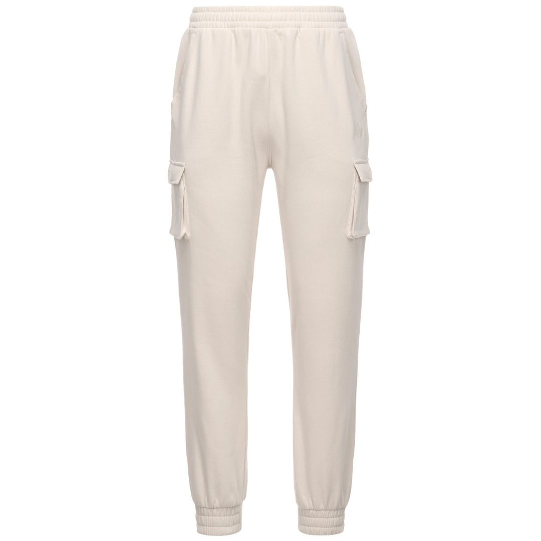 Beige Men's Regular Fit Fleece Cargo Pants main