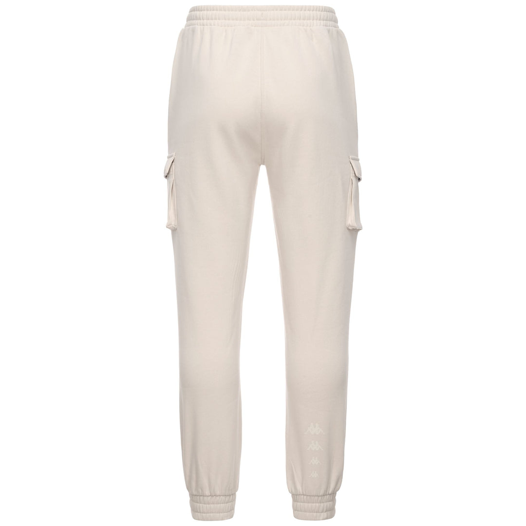 Beige Men's Regular Fit Fleece Cargo Pants main