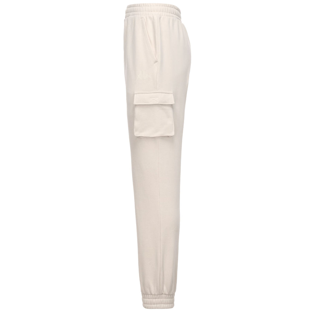 Beige Men's Regular Fit Fleece Cargo Pants main
