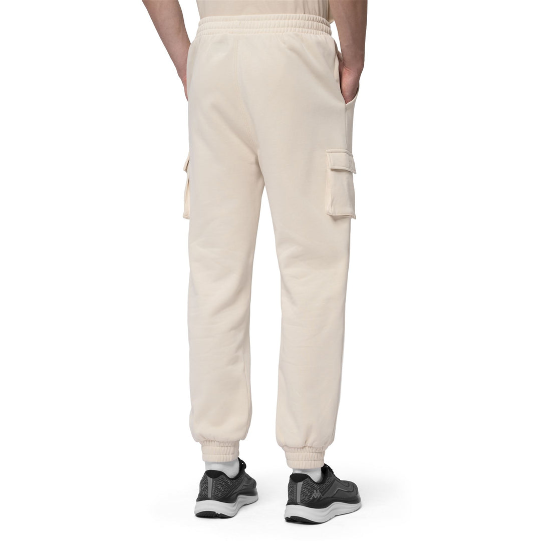 Beige Men's Regular Fit Fleece Cargo Pants main
