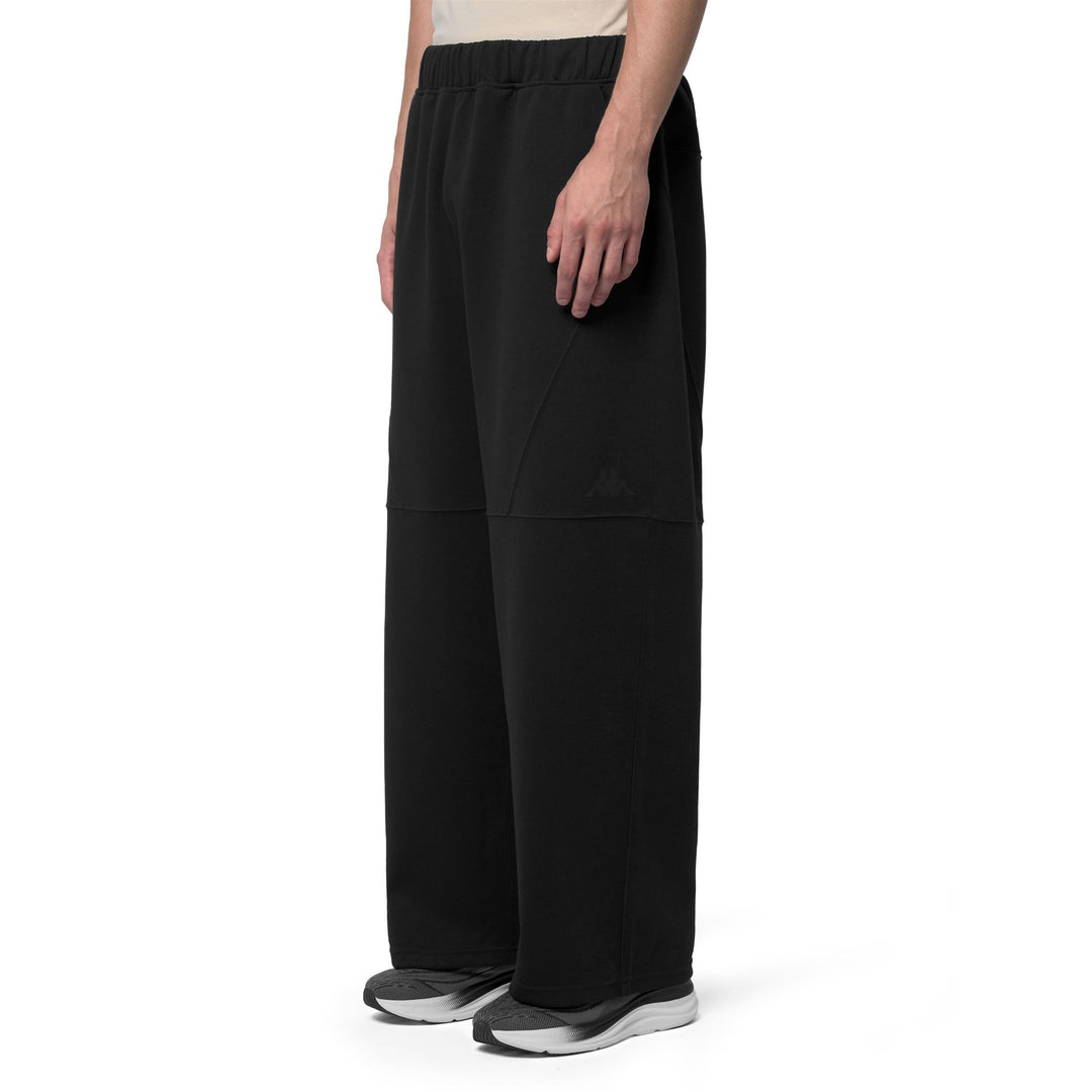 Black Men's Oversized Casual Trousers with Side Pockets main