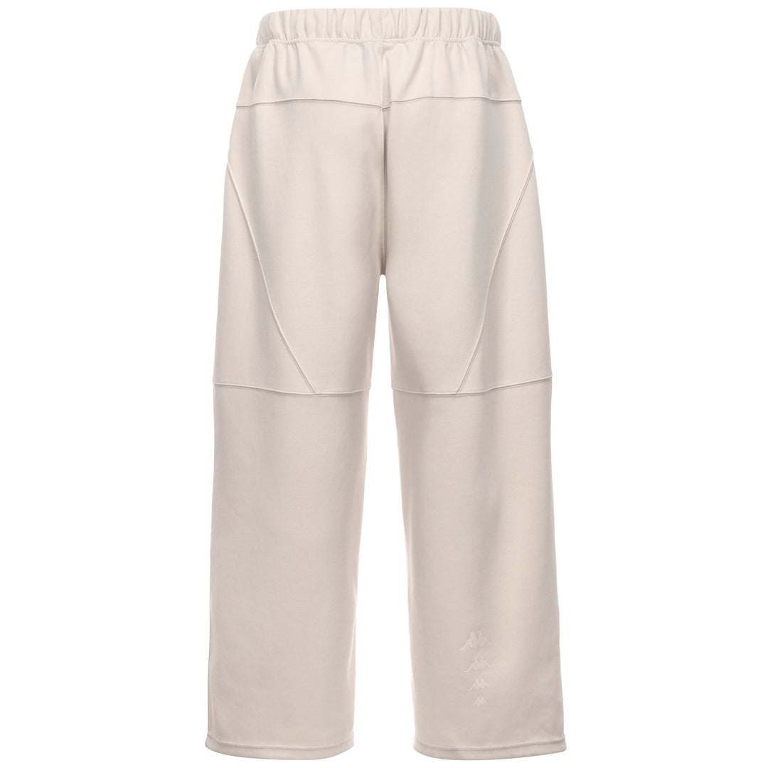 Beige Men's Oversized Casual Trousers with Elastic Waistband main
