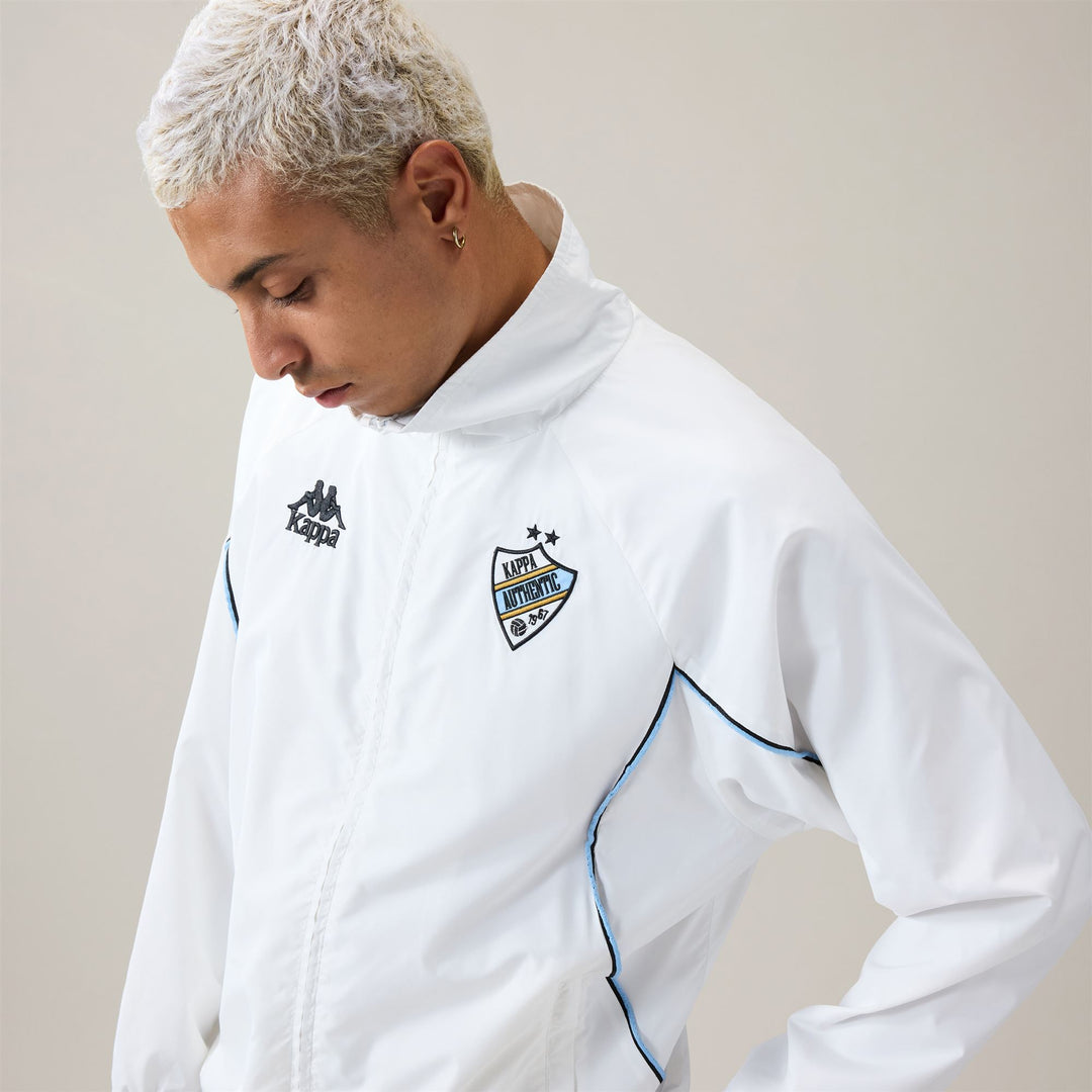 Veste de survêtement polaire oversize blanche pour homme main