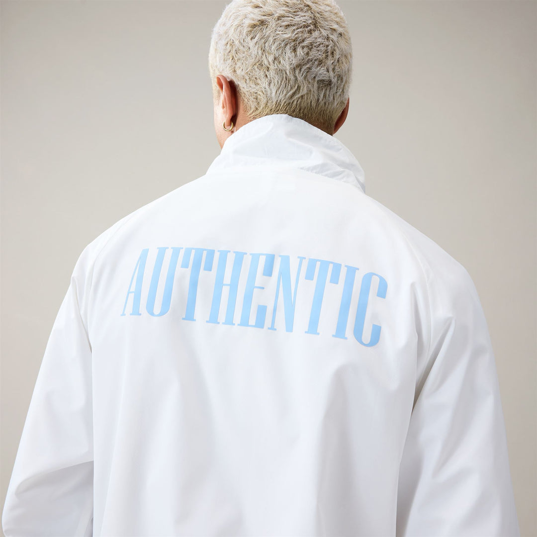 Veste de survêtement polaire oversize blanche pour homme main