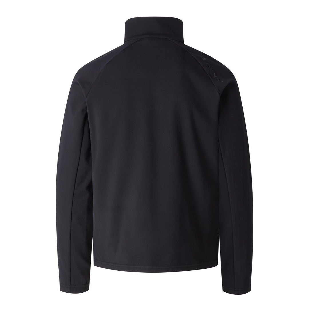 Black Unisex Slim Fit Stretch Microfleece Jumper for Skiing main