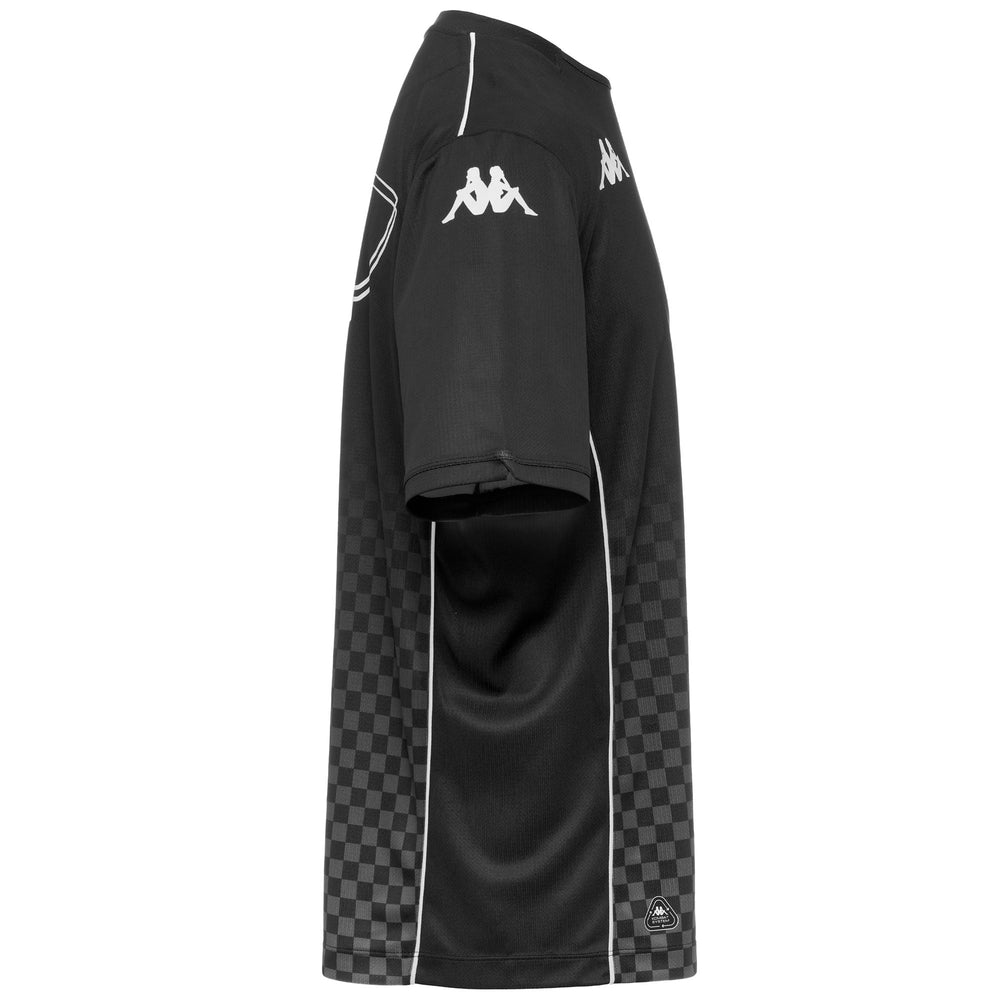 T-shirt de sport noir pour homme, coupe classique, en polyester recyclé 02