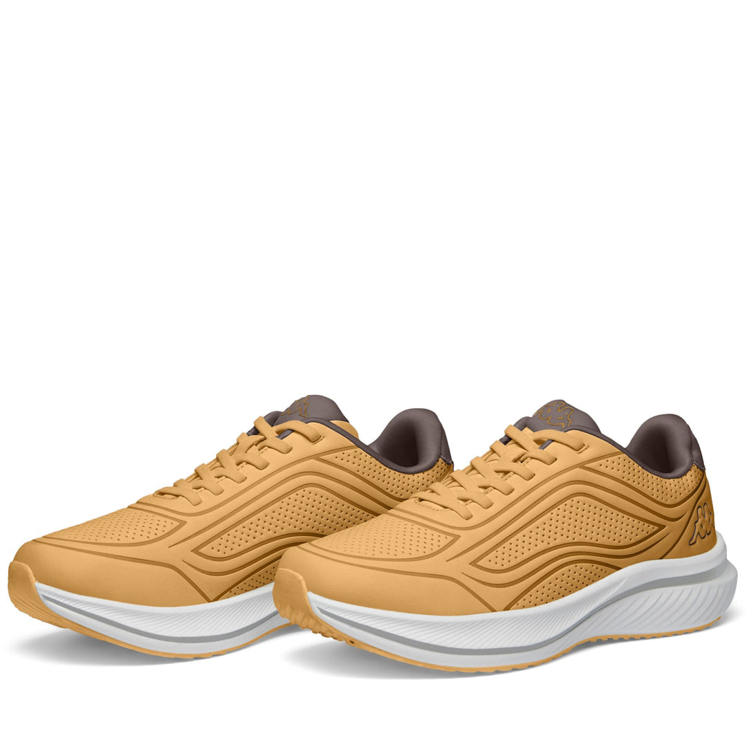 Brown Unisex Low Cut Walking Sneakers with Memory Foam Insock 01