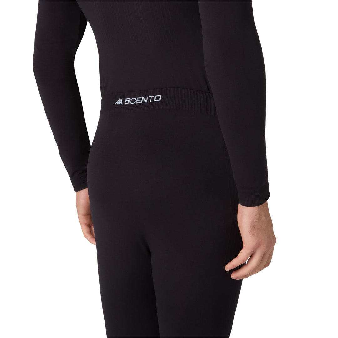 Black Unisex Thermal Base Layer Ski Underpants main