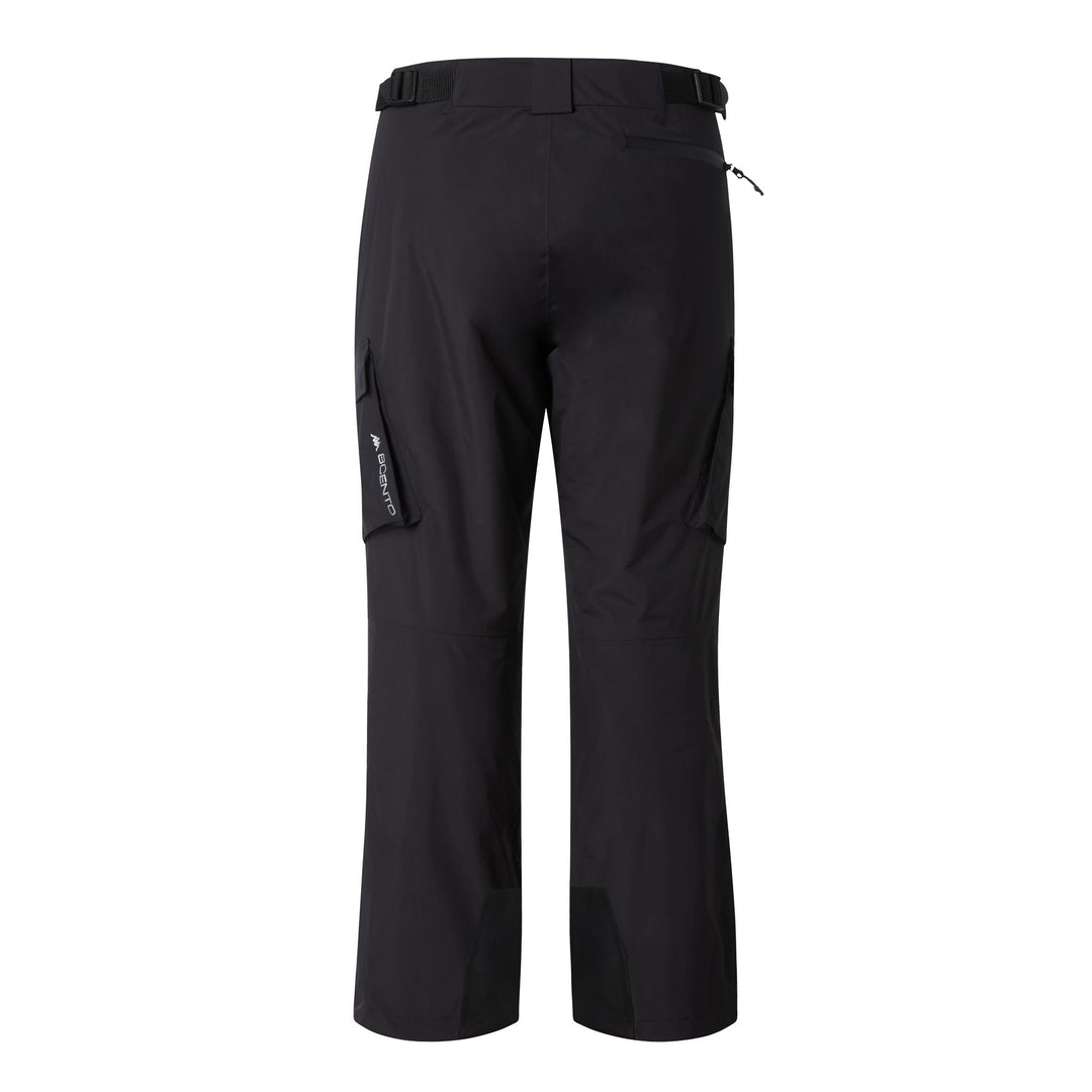 Pantaloni da sci isolanti da uomo neri con protezione impermeabile main
