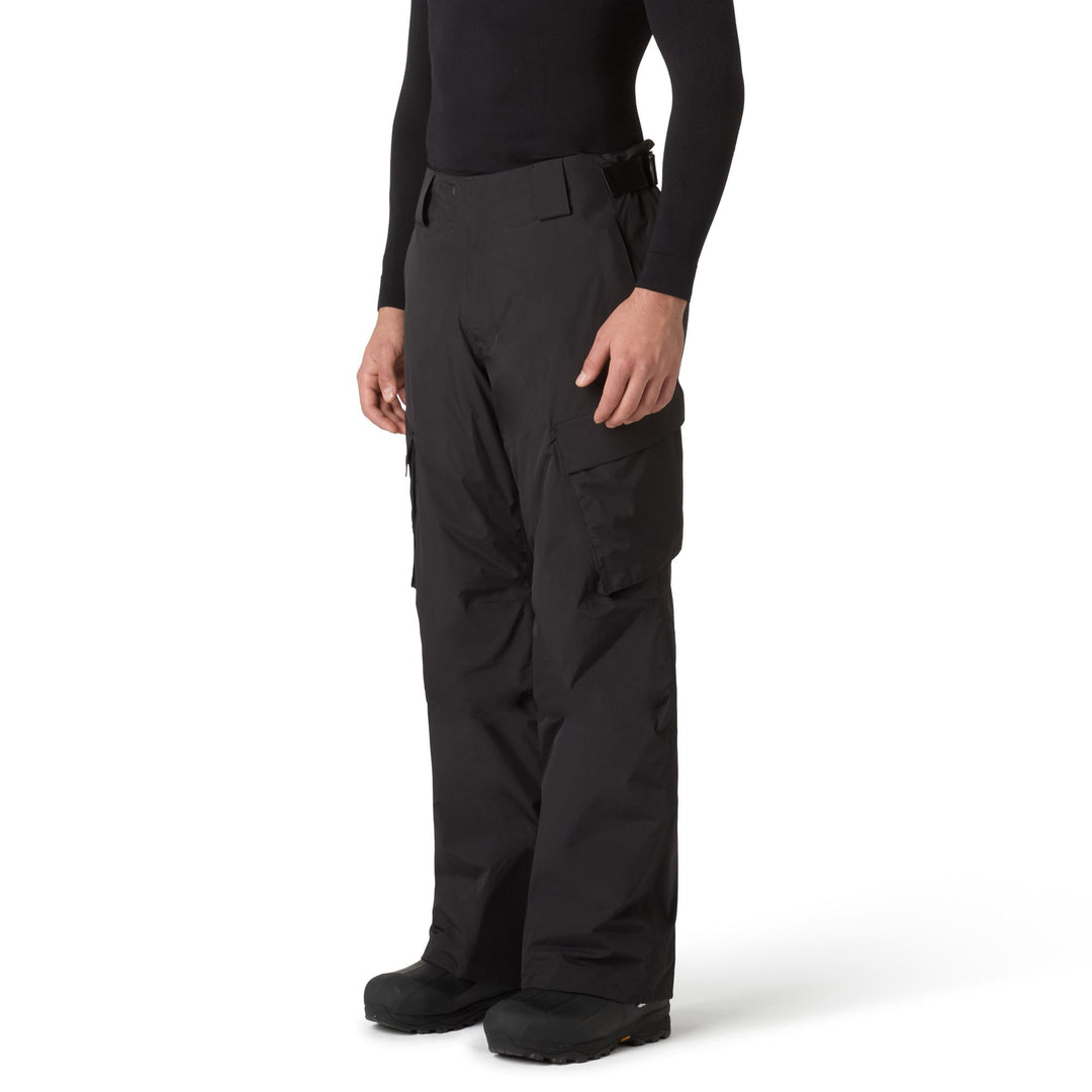 Black Men's Insulated Ski Pants with Waterproof Protection 01