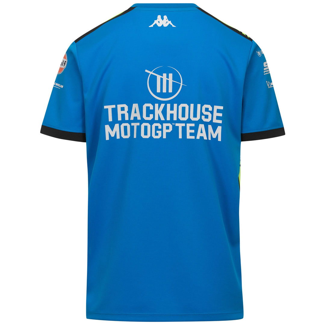 Polo azul de poliéster de corte regular para hombre del equipo Trackhouse Moto GP main