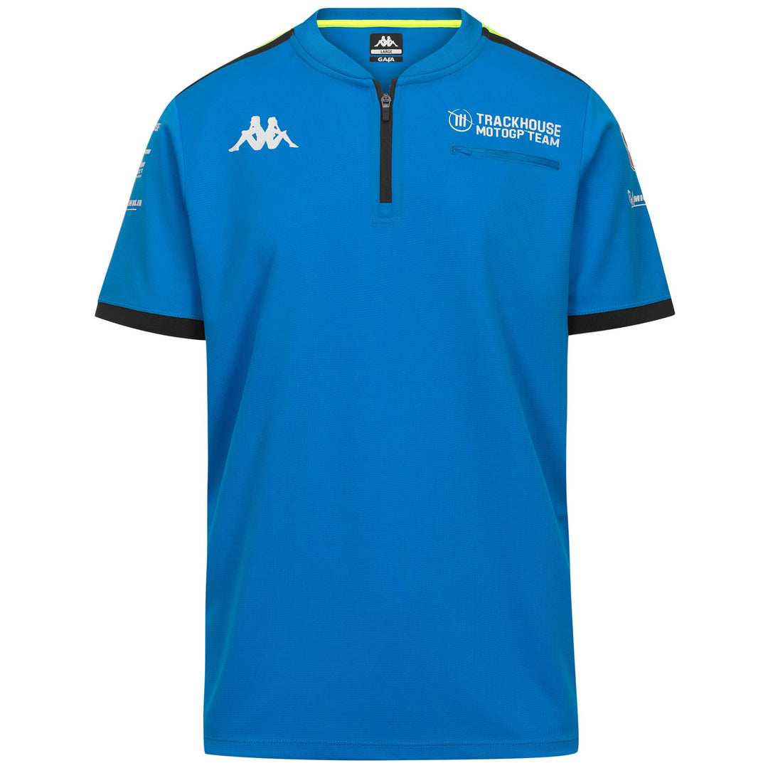 Blue Men's Trackhouse Moto GP Team Regular Fit Polyester Polo Shirt 01