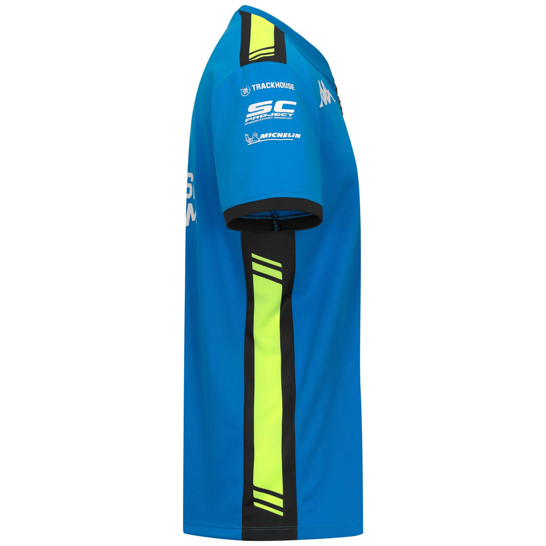 Polo azul de poliéster de corte regular para hombre del equipo Trackhouse Moto GP main