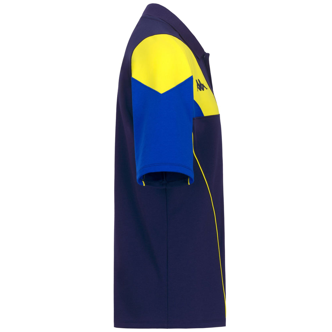 Blue Men's Cádiz Football Polo Shirt in Light Interlock Fabric main