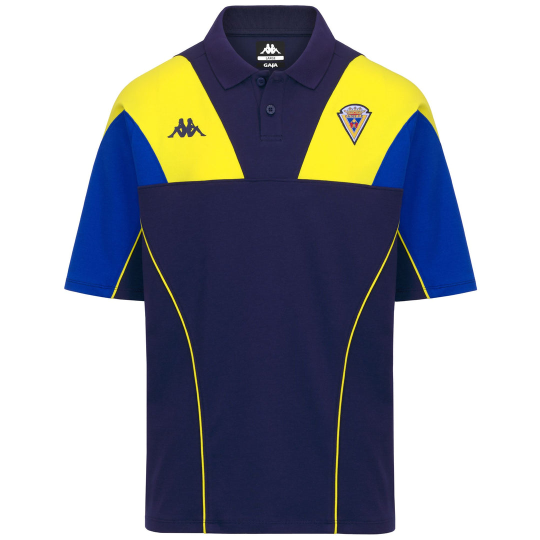 Blue Men's Cádiz Football Polo Shirt in Light Interlock Fabric 01