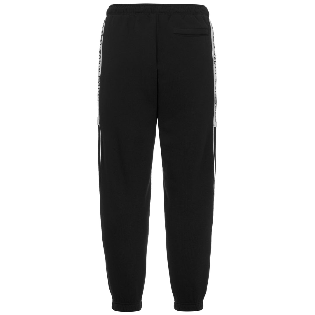 Pantaloni sportivi da uomo neri a vestibilità regolare in pile spazzolato main