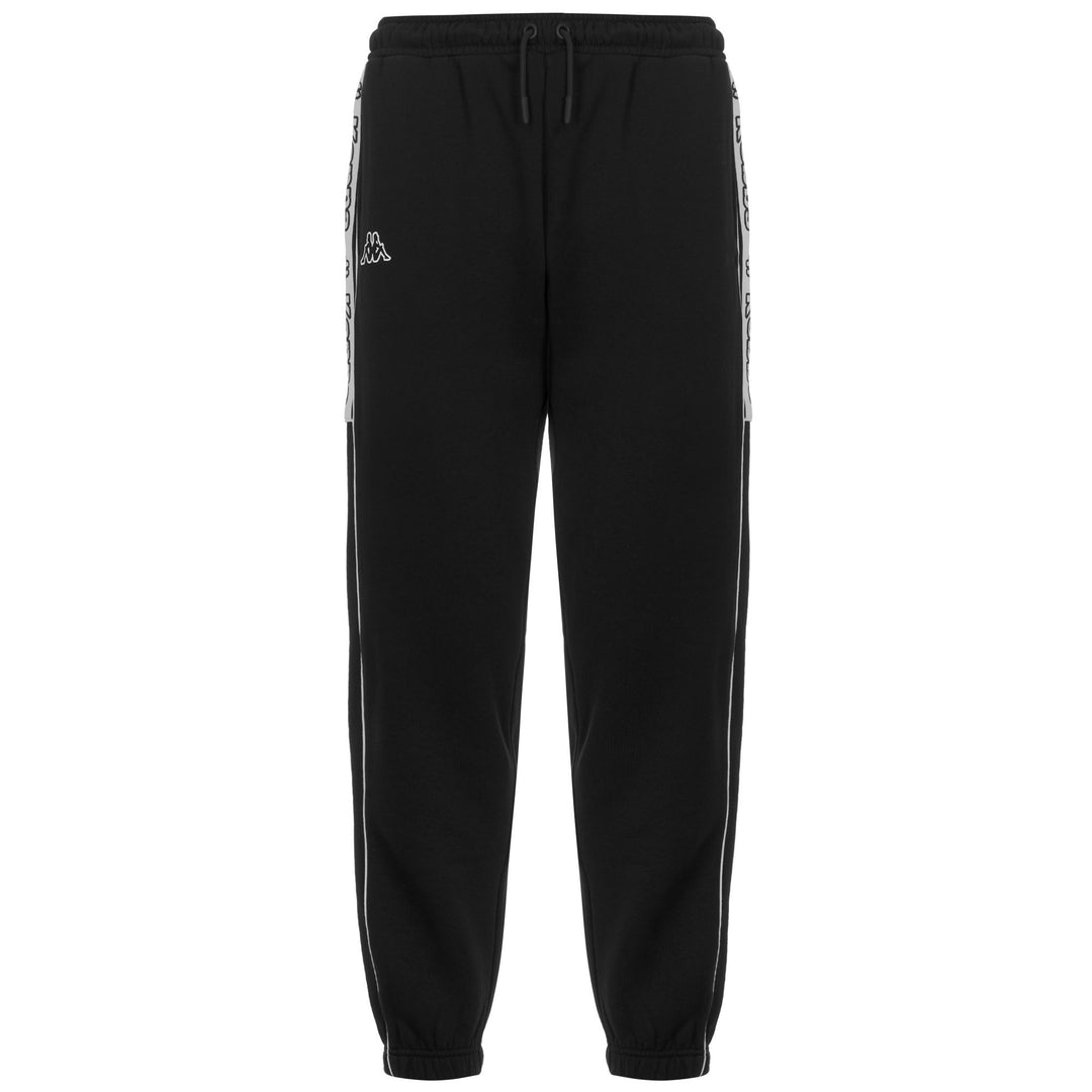Pantaloni sportivi da uomo neri a vestibilità regolare in pile spazzolato 01