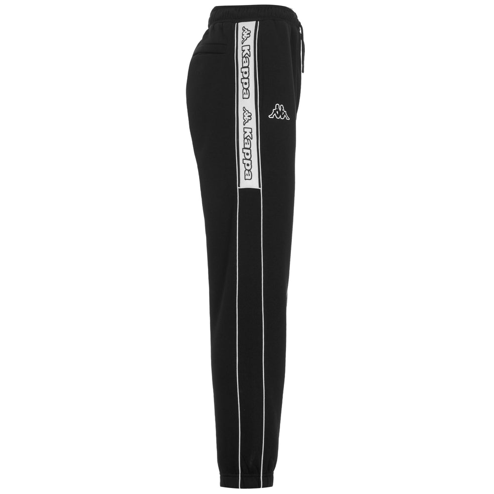 Pantaloni sportivi da uomo neri a vestibilità regolare in pile spazzolato 02