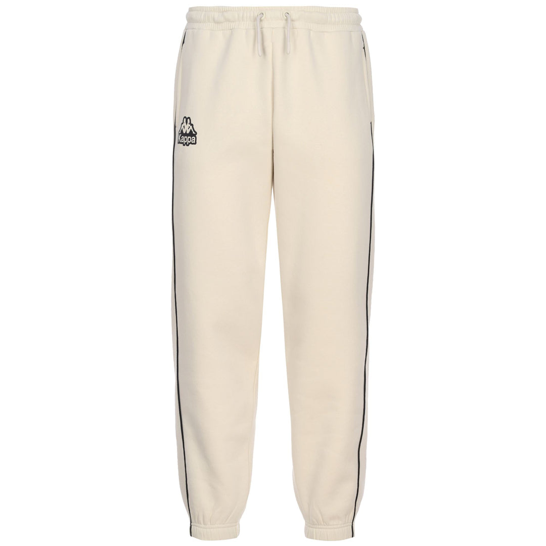 Pantalon sport beige pour homme, coupe classique, en polaire brossée main
