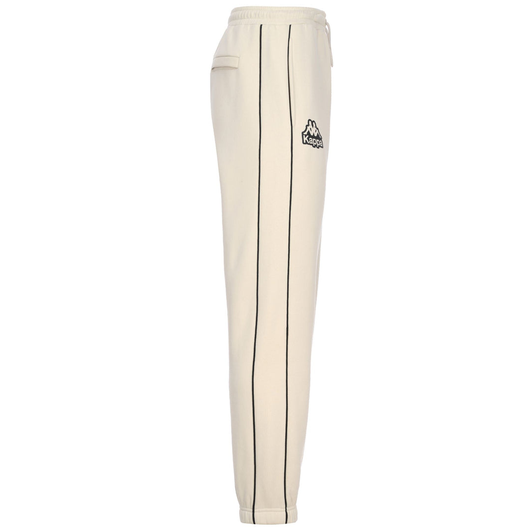 Pantalon sport beige pour homme, coupe classique, en polaire brossée main