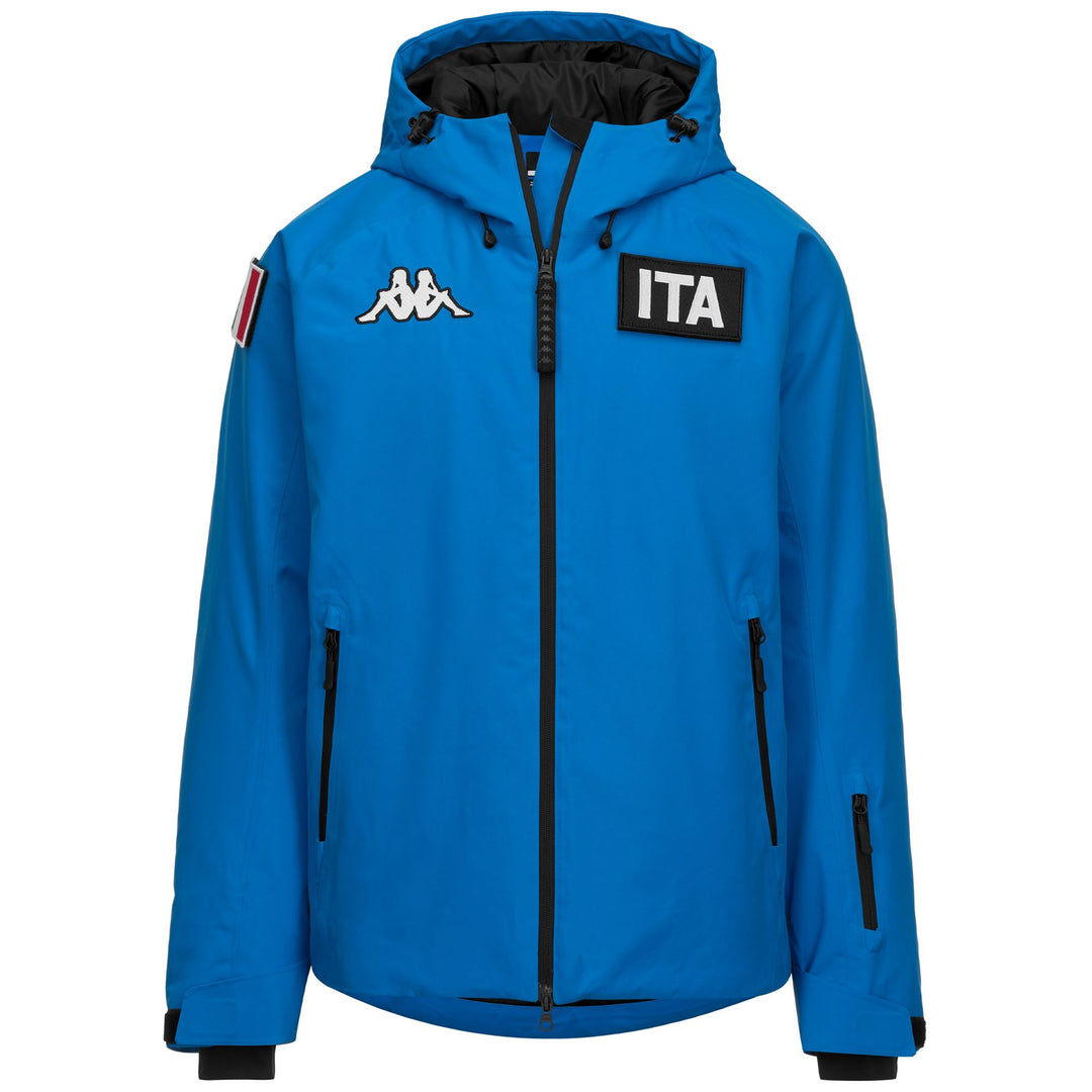 Blue Unisex Padded Ski Jacket with Waterproof Protection and Regular Fit 01
