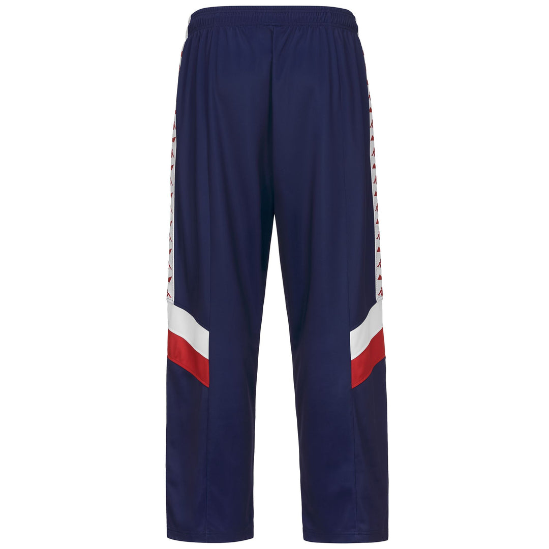 Pantalon de sport confort pour homme, bleu et rouge main