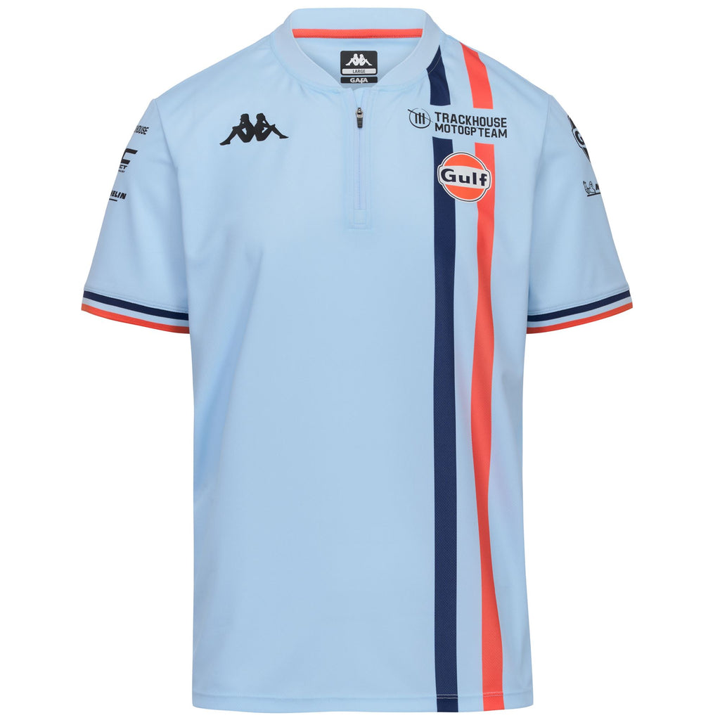 Blue Men's Regular Fit Polo Shirt for Motorcycling | Kappa