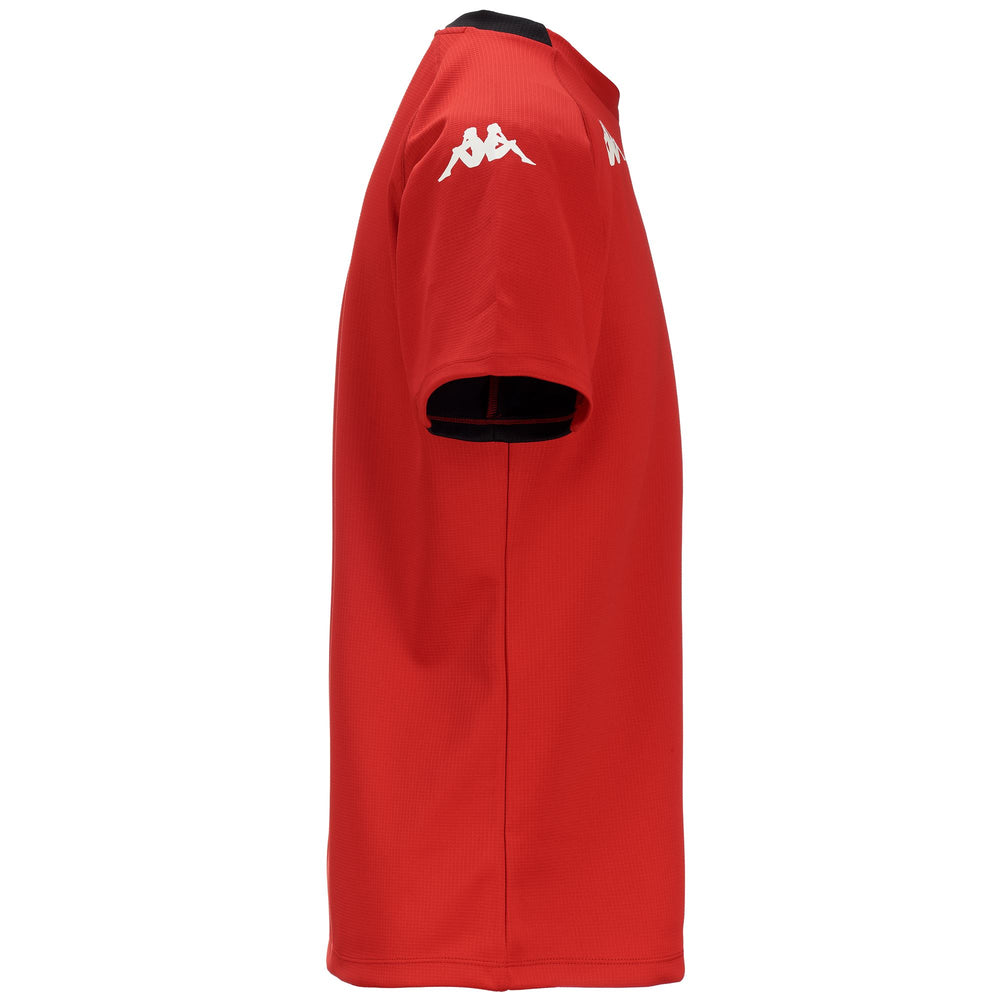 Red Men's Slim Fit Rugby Training Shirt 02