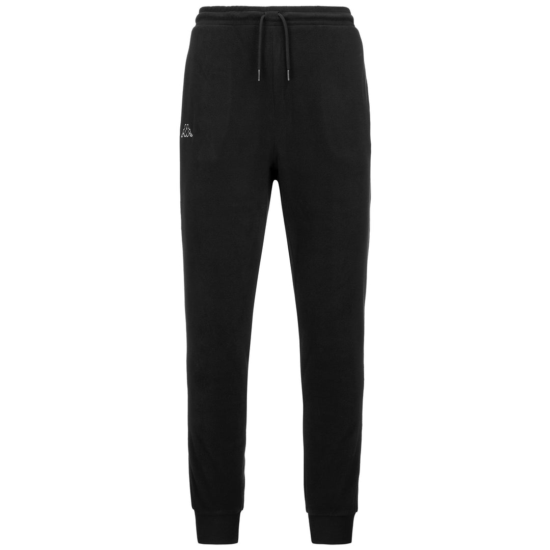 Pantaloni Sportivi Slim Fit Uomo in Tessuto Micro Polar Neri 01