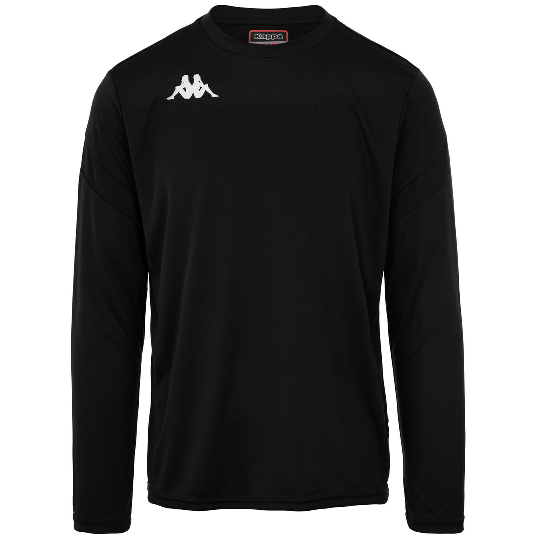 Maglia da Allenamento Calcio Uomo Nera a Maniche Lunghe 01