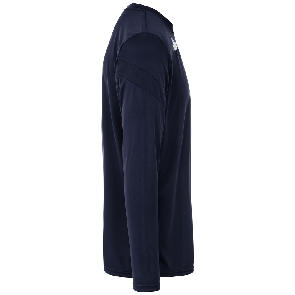 Maglia da Allenamento Calcio Uomo Blu Marino a Maniche Lunghe 02