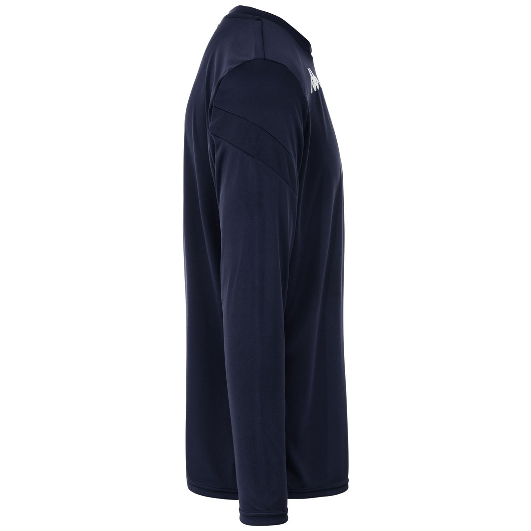 Marine Blue Men's Football Training Jersey with Long Sleeves main