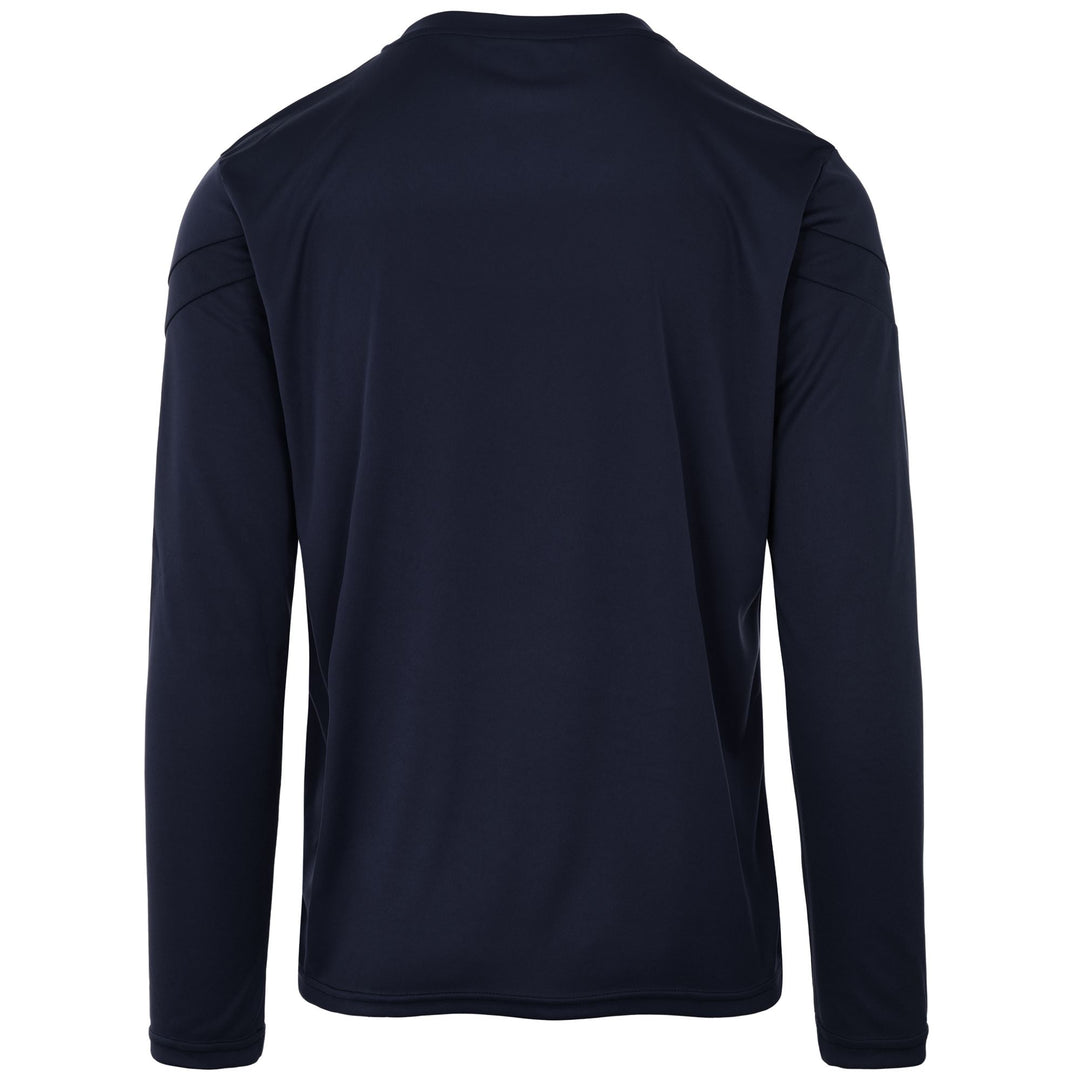 Marine Blue Men's Football Training Jersey with Long Sleeves main