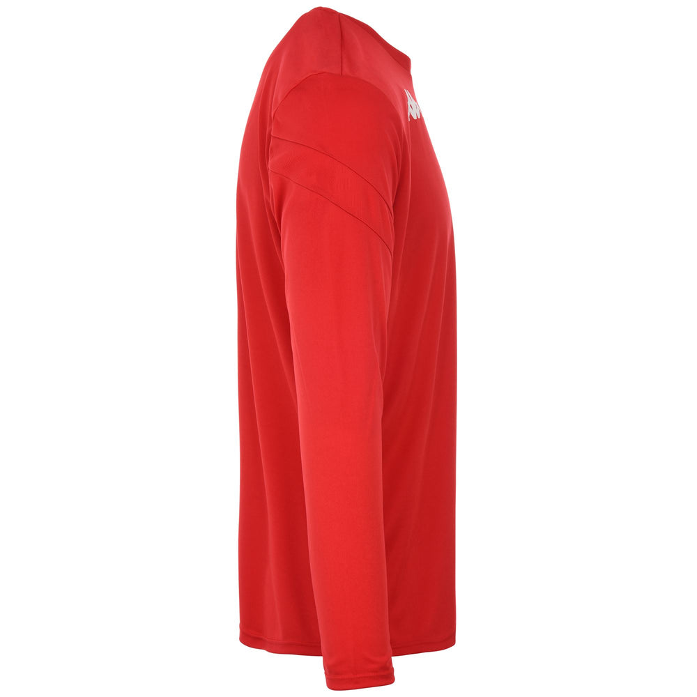 Maglia da Allenamento Calcio Uomo Rossa a Maniche Lunghe 02