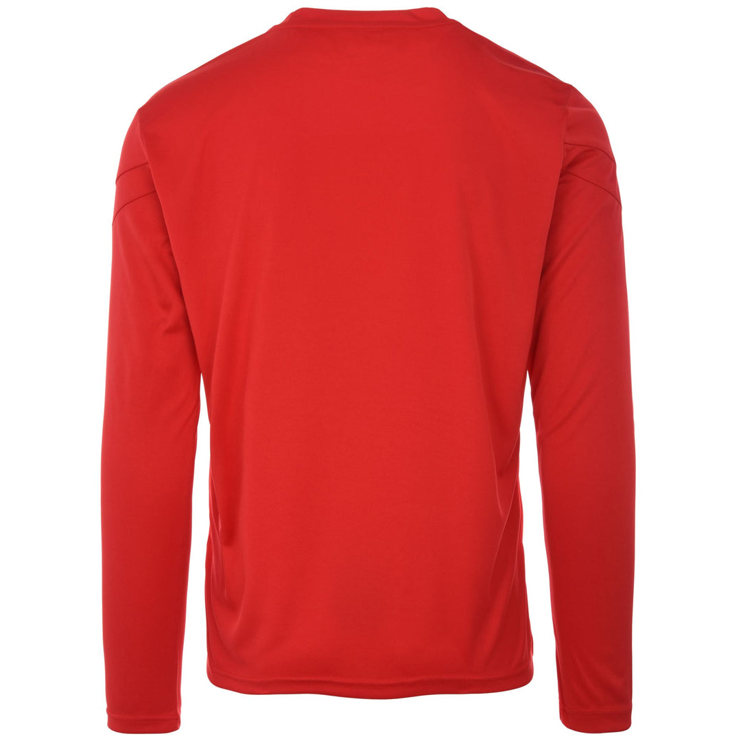 Red Men's Football Training Jersey with Long Sleeves main