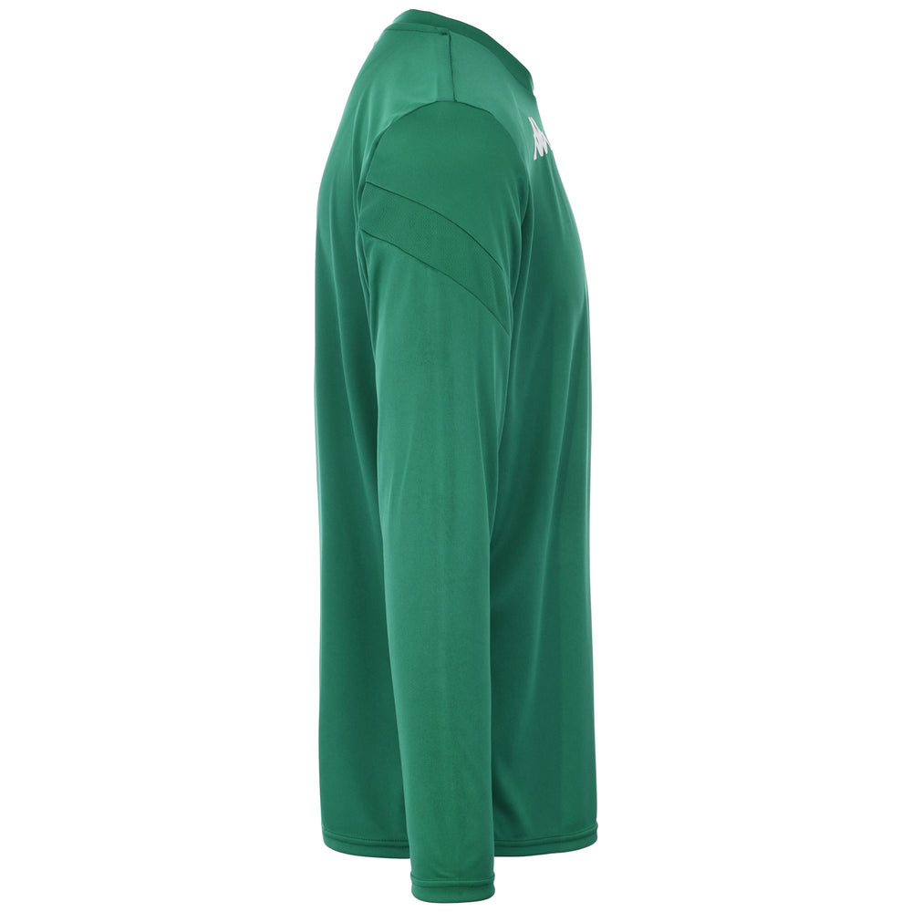Maglia da Allenamento Calcio Uomo Verde a Maniche Lunghe 02