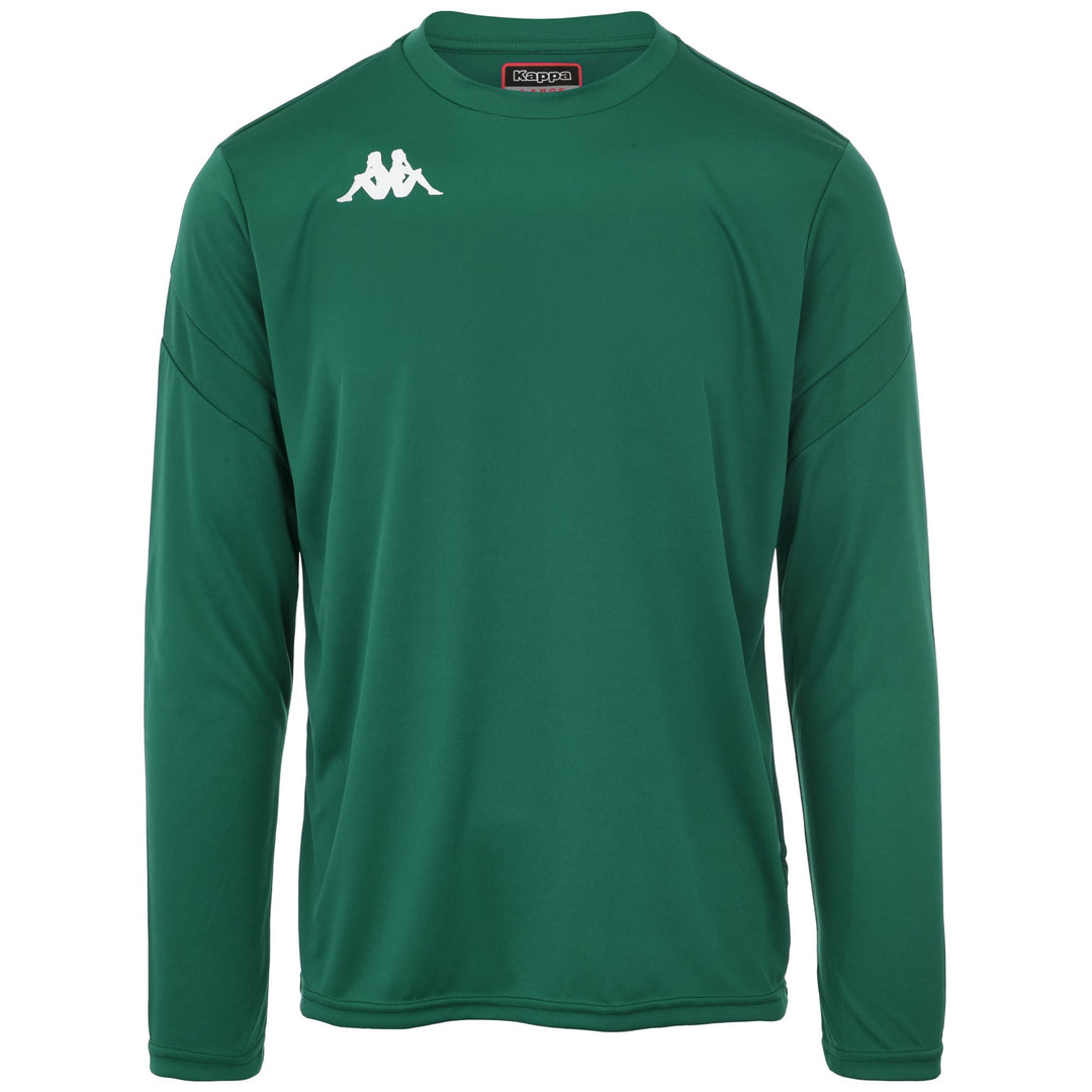 Maglia da Allenamento Calcio Uomo Verde a Maniche Lunghe 01