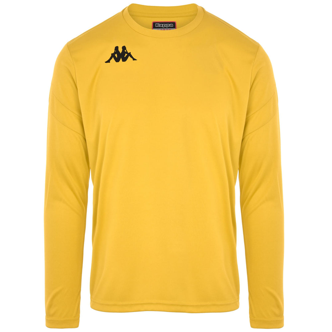 Maglietta da Allenamento Calcio Uomo Giallo Cromo a Maniche Lunghe 01