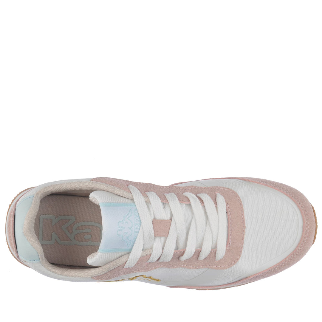 Sneakers Unisex LOGO AYMAR Low Cut WHITE-PINK-LILAC Dressed Back (jpg Rgb)		