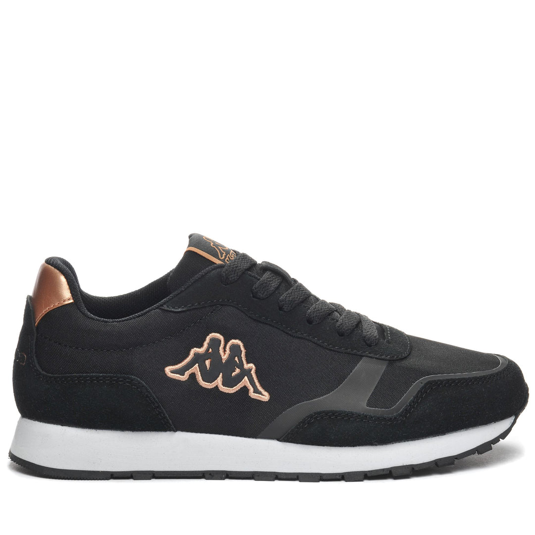 Black brown Unisex Low Cut Sneakers with Synthetic Upper main