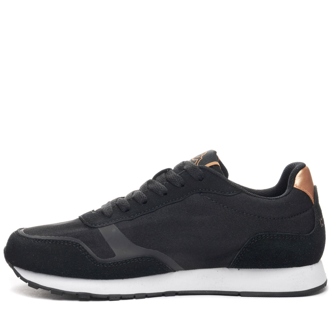 Black brown Unisex Low Cut Sneakers with Synthetic Upper main