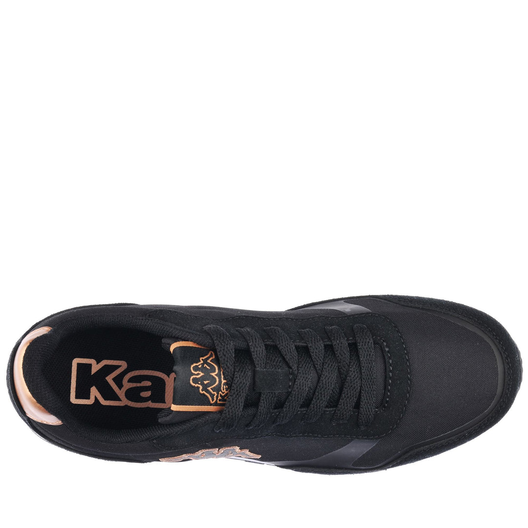 Black brown Unisex Low Cut Sneakers with Synthetic Upper main