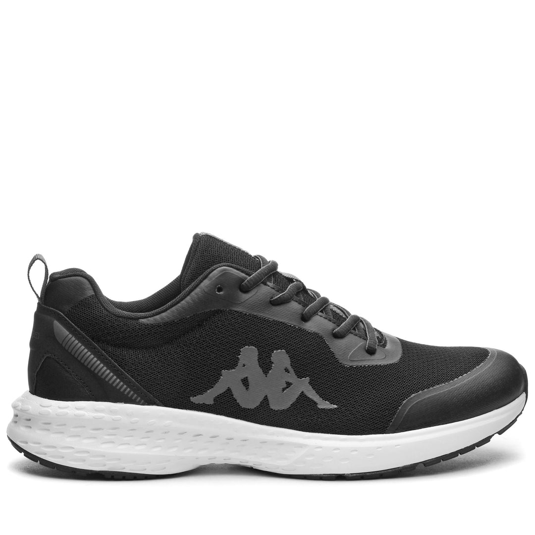 Zapatillas de entrenamiento unisex negras de corte bajo con parte superior de malla 01