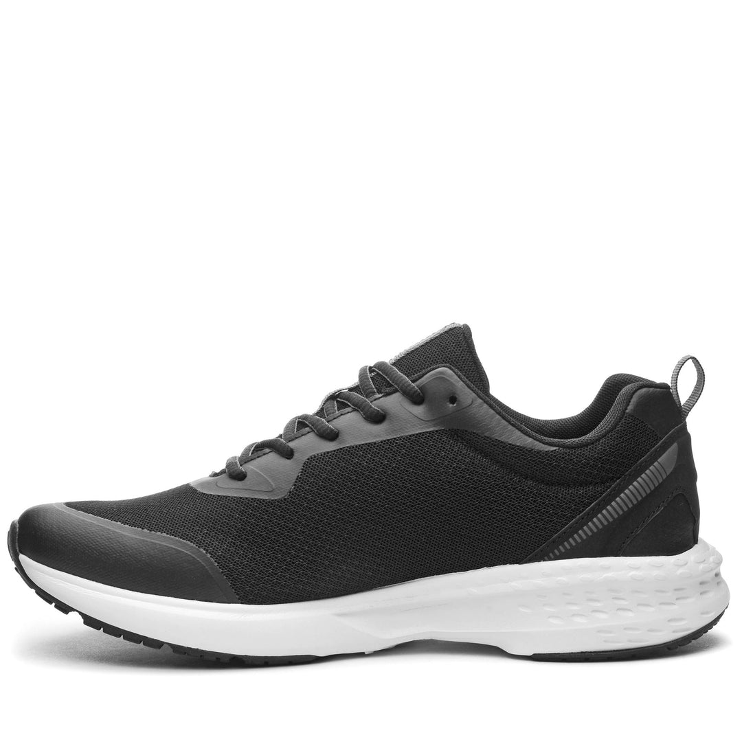 Chaussures d'entraînement basses noires unisexes avec empeigne en mesh main