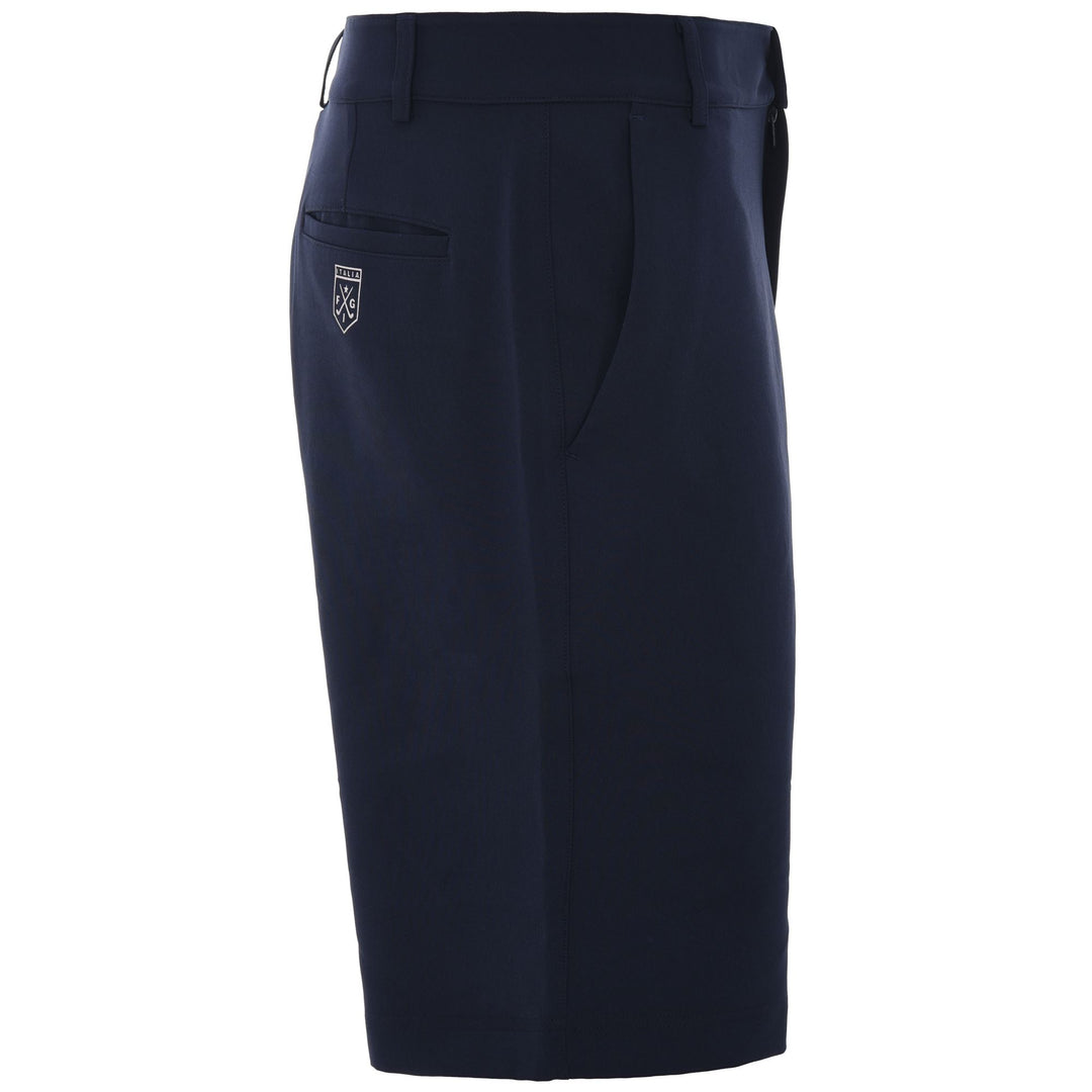 Bermuda de golf technique bleu pour homme, coupe classique main